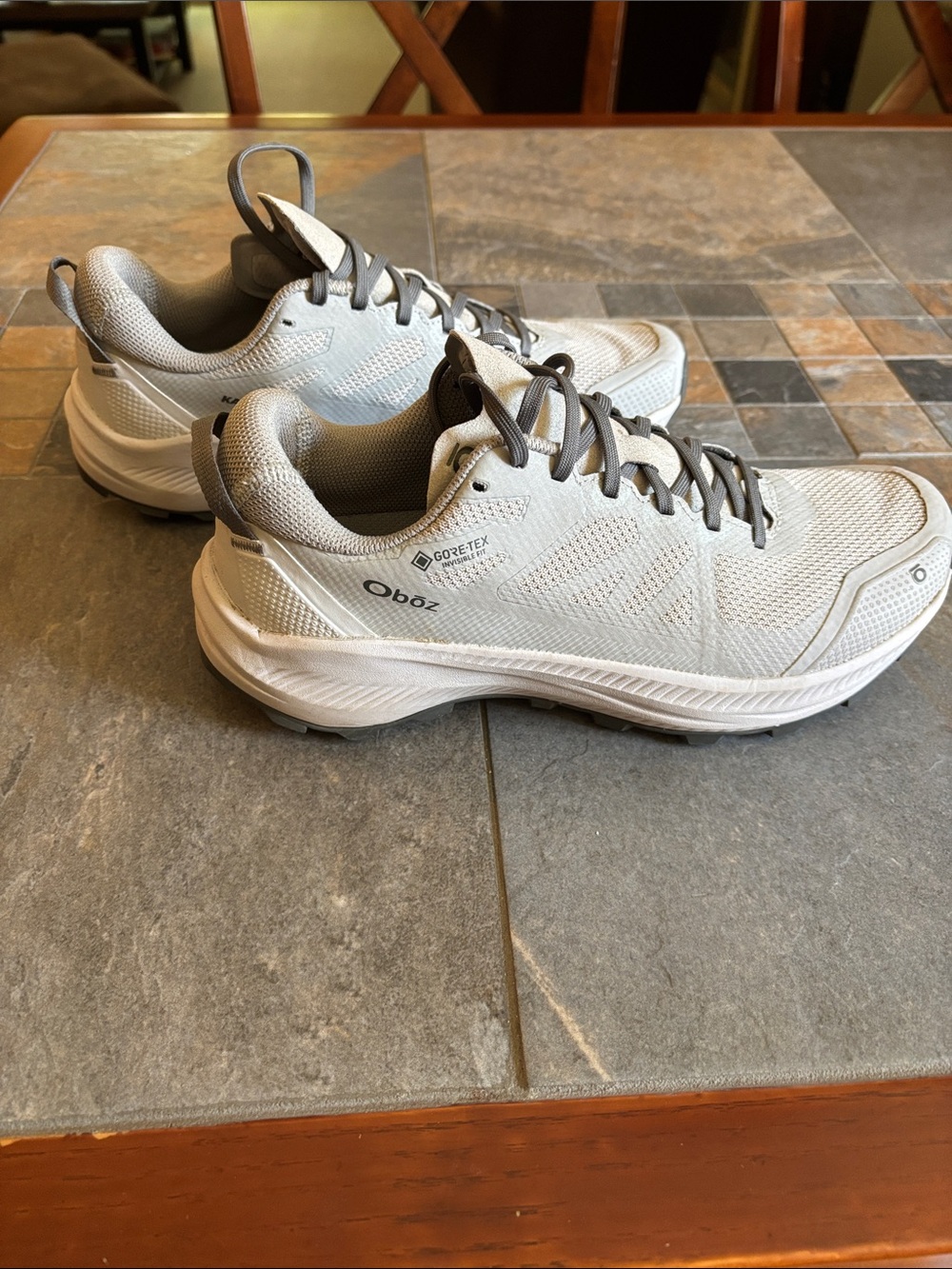 Oboe Lightweight Gore-Tex Trail Shoes — Light Gray